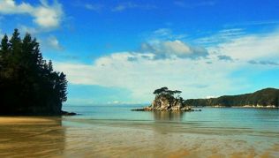 Torrent Bay im Abel Tasman Nationalpark in Neuseeland.##Foto: Flickr.com, Nick Bramhall Torrent Bay im Abel Tasman Nationalpark in Neuseeland