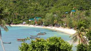 Auch in Nicht-Corona-Zeiten geht es am Haad Salad Beach im Nordwesten von Koh Phangan recht geruhsam zu Auch in Nicht-Corona-Zeiten geht es am Haad Salad Beach im Nordwesten von Koh Phangan recht geruhsam zu
