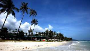 Der Hua Thanon Strand auf der thailändischen Ferieninsel Ko Samui Der Hua Thanon Strand auf der thailändischen Ferieninsel Ko Samui