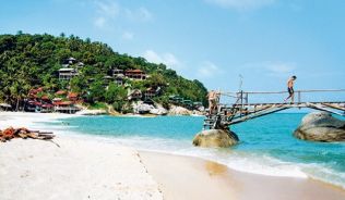 Had Sadet an der Ostküste von Koh Phangan in Thailand ist ein Paradies für junggebliebene Weltenbummler.##Foto: Oliver Kühn Had Sadet an der Ostküste von Koh Phangan in Thailand ist ein Paradies für junggebliebene Weltenbummler.