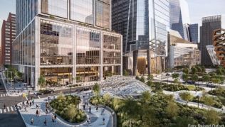 Neues Geschäfts- und Unterhaltungsviertel im Westen von Manhattan: Der erste Teil von Hudson Yards - hier ein Entwurf - soll im Frühjahr 2019 öffnen Neues Geschäfts- und Unterhaltungsviertel im Westen von Manhattan: Der erste Teil von Hudson Yards - hier ein Entwurf - soll im Frühjahr 2019 öffnen