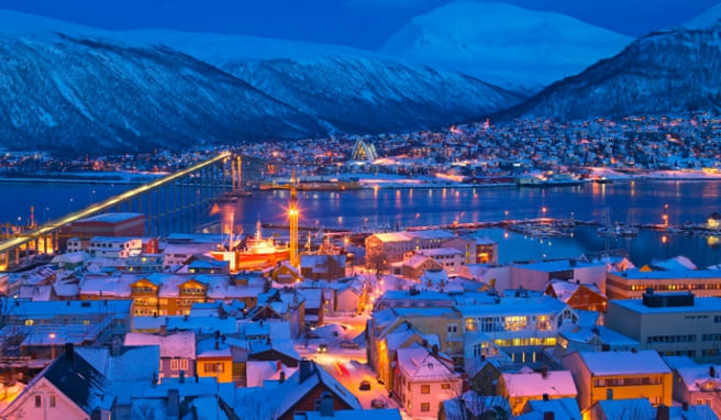 Top Nord Norwegen Polarlichter über Tromsø - Nordnorwegen, inkl. Flug