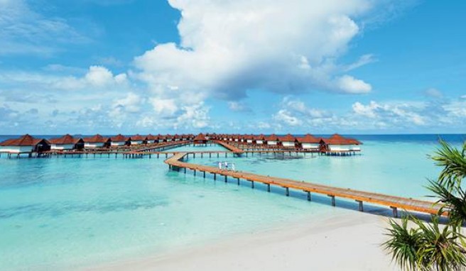 Auf den Malediven befindet sich der Robinson Club Maldives in paradiesischer Lage