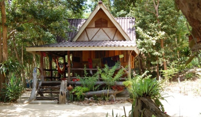 Typische Unterkunft auf Koh Jum, der Bungalow.