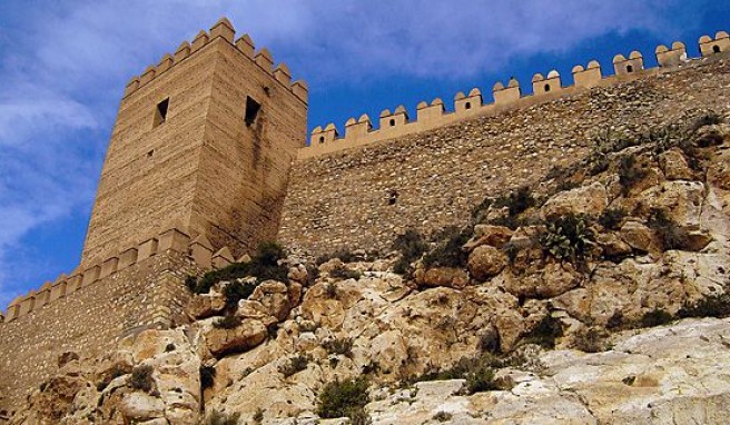 Alcazaba in Almeria, auf den Spuren der Mauren in Andalusien, Spanien