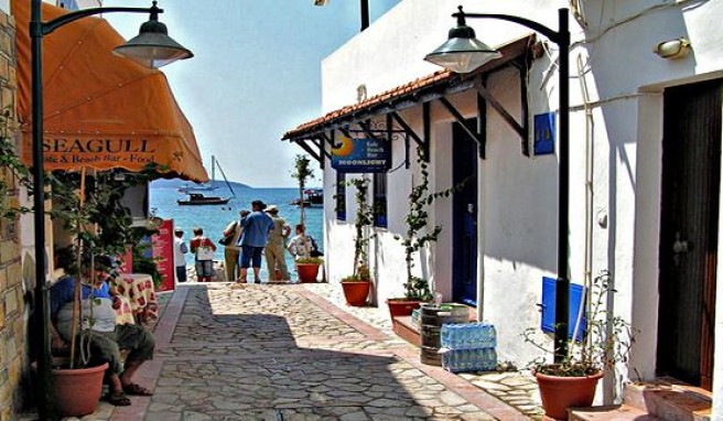 In der Altstadt von Bodrum, Türkei