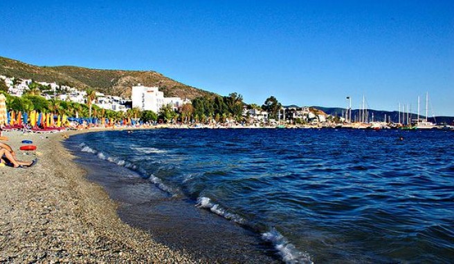 Strand von Bodrum, Türkei