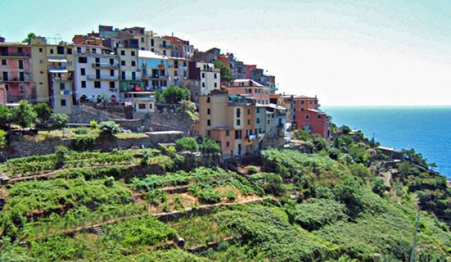 Corniglia, das romantische Dorf in Ligurien, Italien