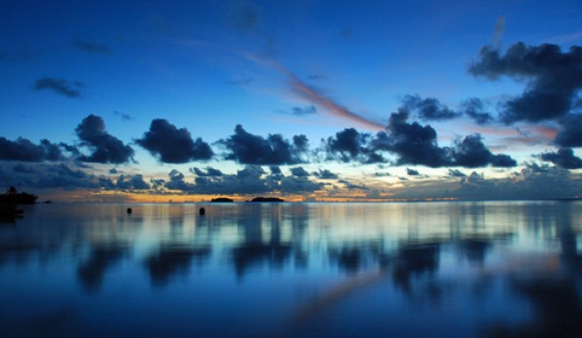 Auf den Cook Islands die Abendstimmung in der Südsee genießen