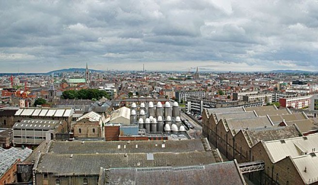 Blick über die irische Hauptstadt Dublin