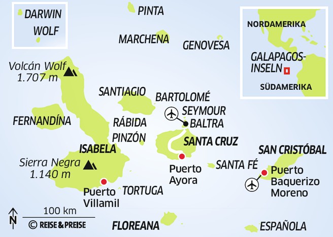 Landkarte Ecuador