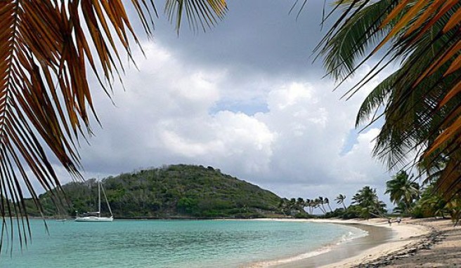 Salt Whistle Bay auf Mayreau Island in Grenada