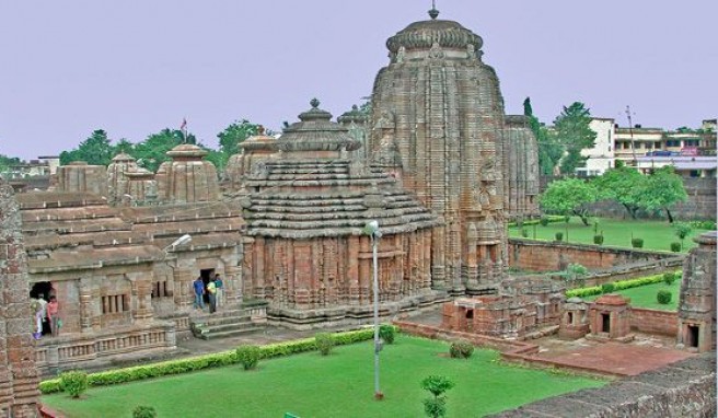 Lingaraj-Tempel See Bindu Sagar in Bhunaeshwar, Indien