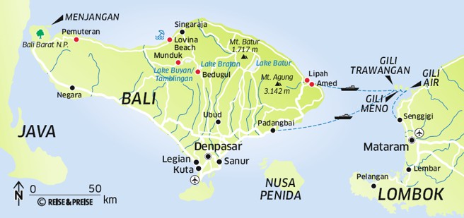 Landkarte Indonesien