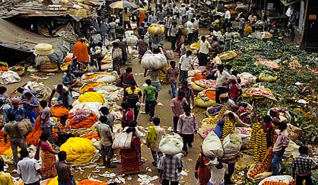 Reisen nach Kalkutta zeigen auch Indiens bunte Märkte##Foto: Flickr.com, jeheon Reisen nach Kalkutta zeigen auch Indiens bunte Märkte