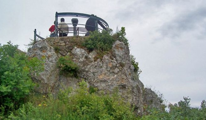 Der Kaiserthron bei Pelekas auf Korfu in Griechenland