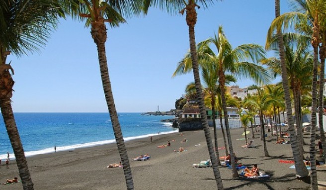 Am Strand von Puerto Naos.