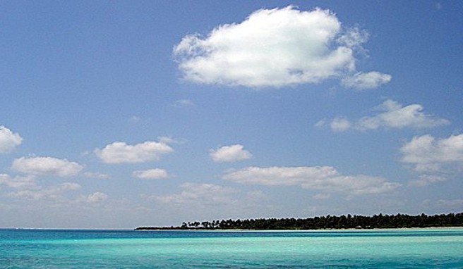 Nur Meer, Sand und Palmen auf Bangaram Island in den Lakkadiven