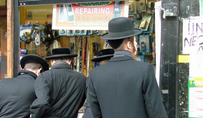 Stamford Hill, das Zentrum der orthodoxen Juden  in London, Großbritannien