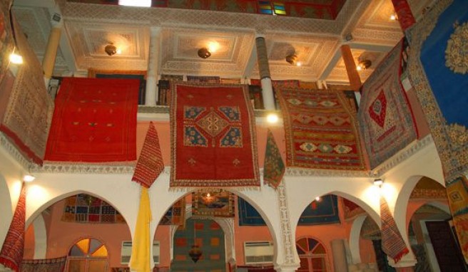 Orientalische Lebensart in der Medina von Marrakesch in Marokko