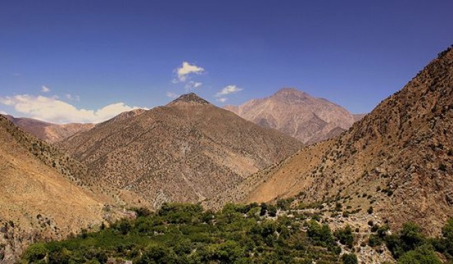 Beliebtes Ausflugsziel in Marrakesch ist das nahe Atlasgebirge, Marokko