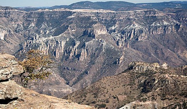Ständig wechselnde grandiose Ausblicke auf den Kupfercanyon in Mexiko
