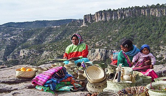 Tarahumara, die indianischen Ureinwohner der Region um den Kupfercanyon, Mexiko