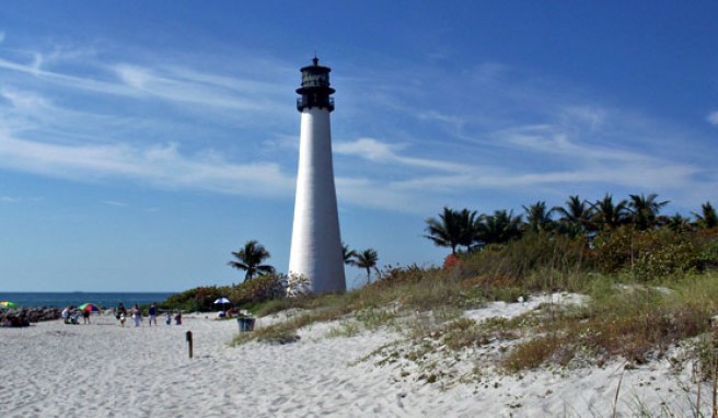 Key Biscayne, das beliebte Ausflugsziel von Miami, Florida, USA