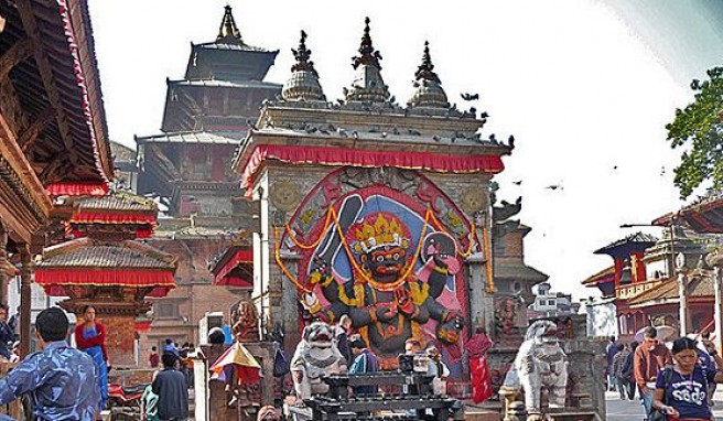 Faszinierendes Kathmandu am Durbar Square, Nepal