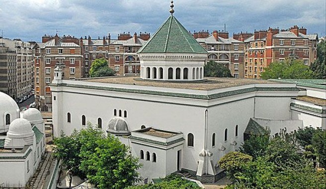 Die große Moschee im multikulturellen Paris, Frankreich