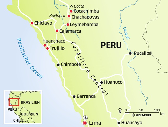 Landkarte Peru