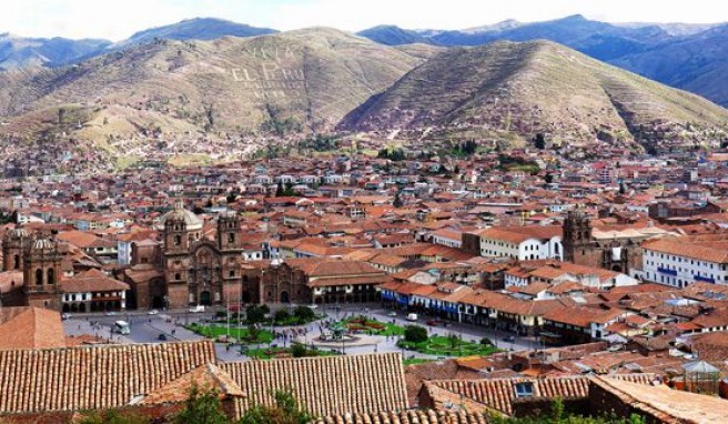 Cusco in Peru, die atemberaudende alte Huaptstadt des Inka-Reichs