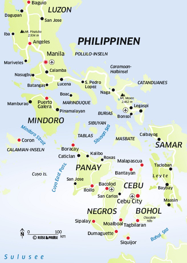 Landkarte Philippinen