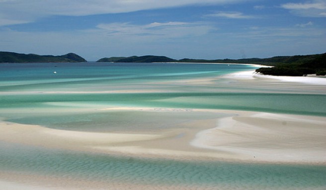 Der Traumstrand schlechthin - Whitehaven Beach auf den Whitsunday Islands