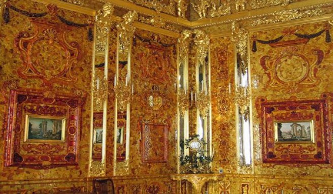 Bernsteinzimmer im Katharinenpalast von Zarskoye Selo, St. Petersburg, Russland##Foto: Flickr.com, Olesya Bernsteinzimmer im Katharinenpalast von Zarskoye Selo, St. Petersburg, Russland