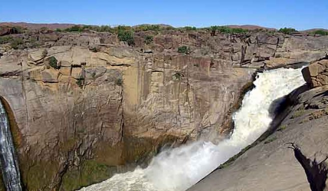 Die Wasserfälle Augrabies Falls am Rand der Wüste in Südafrika
