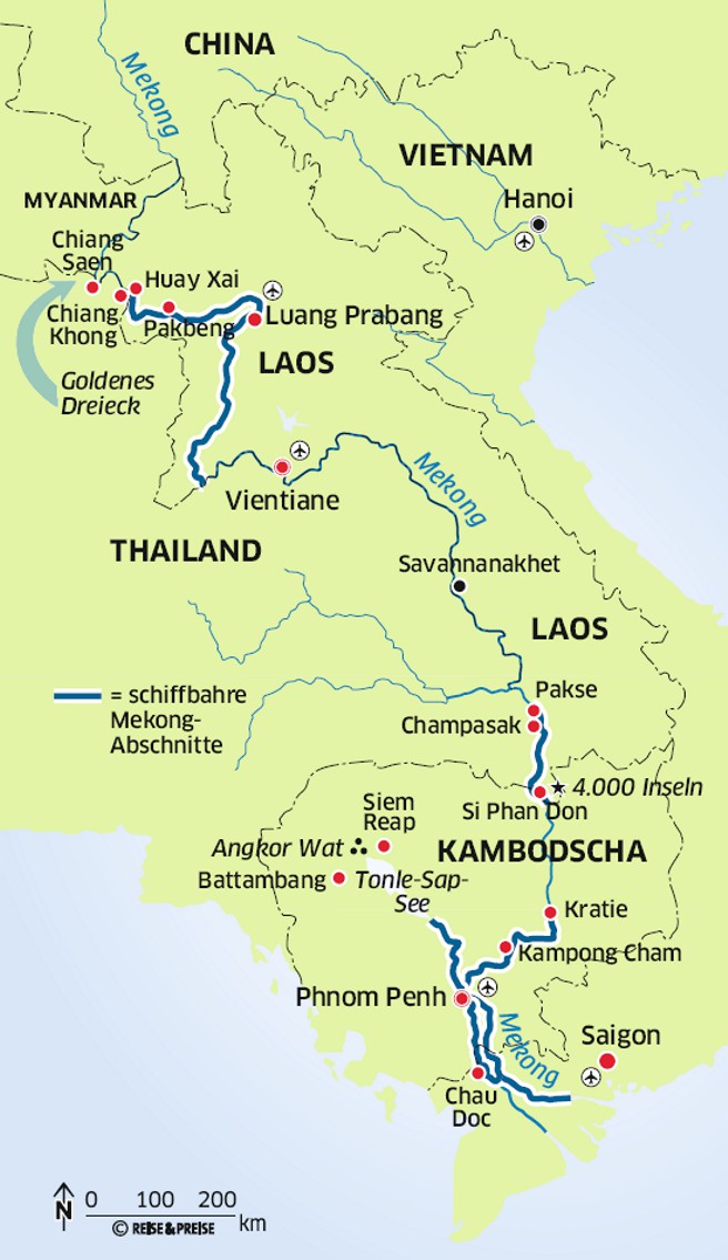 Landkarte Südostasien