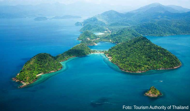 Blick auf die noch weit gehend urwüchsige Südostspitze von Koh Chang