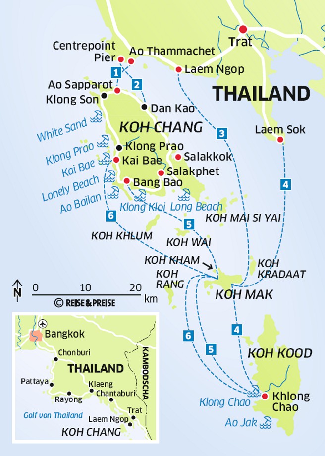 Landkarte thailand