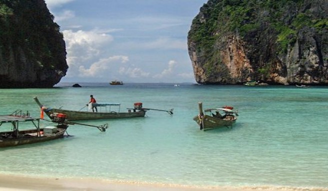 Maya Beach, der schönste Strand von Koh Phi Phi, Thailand