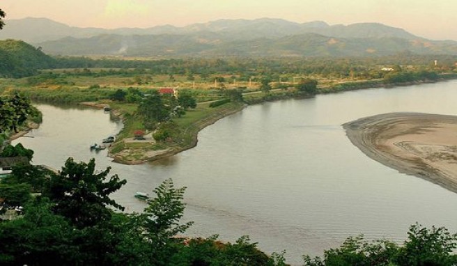 Im Goldenen Dreieck zwischen Myanamar, Laos und Thailand