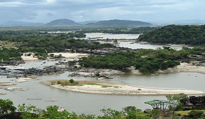 Orinocostromschnellen Raudales de Atures bei Puerto Ayacucho in Venezuela