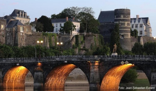 Wer auf der Loire eine Kreuzfahrt macht, kann auch einen Ausflug nach Angers machen und das alte Schloss bewundern
