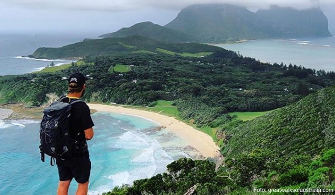 Beim Wandern kann in Australien die Schönheiten der Natur am besten beobachten