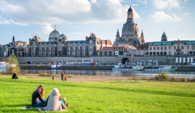 Blick auf die Frauenkirche in Dresden