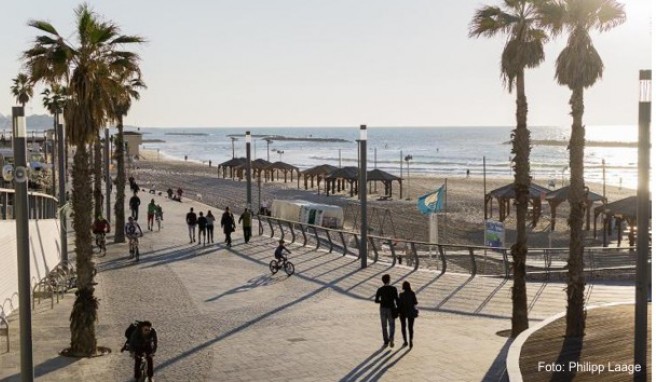 Die Weiße Stadt in Tel Aviv umfasst rund 4.000 Gebäude im Bauhaus-Stil - sie zählt zum Unesco-Welterbe.