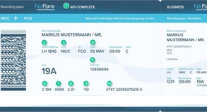 REISE & PREISE weitere Infos zu »API Complete«: Bedeutung der Kürzel auf Bordkarten