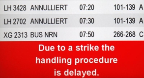 Am Düsseldorfer Flughafen und auch in Hamburg wird an diesem Donnerstag erneut gestreikt.