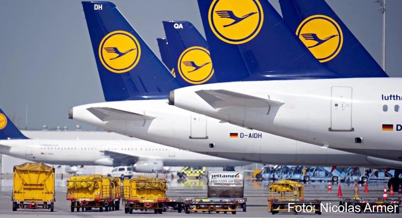 Wieder wird bei Lufthansa gestreikt##Foto: Nicolas Armer MWieder wird bei Lufthansa gestreikt