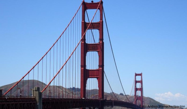San Francisco und die Golden Gate Bridge locken weiterhin: Die Deutschen reisen nach wie vor gerne in die USA 